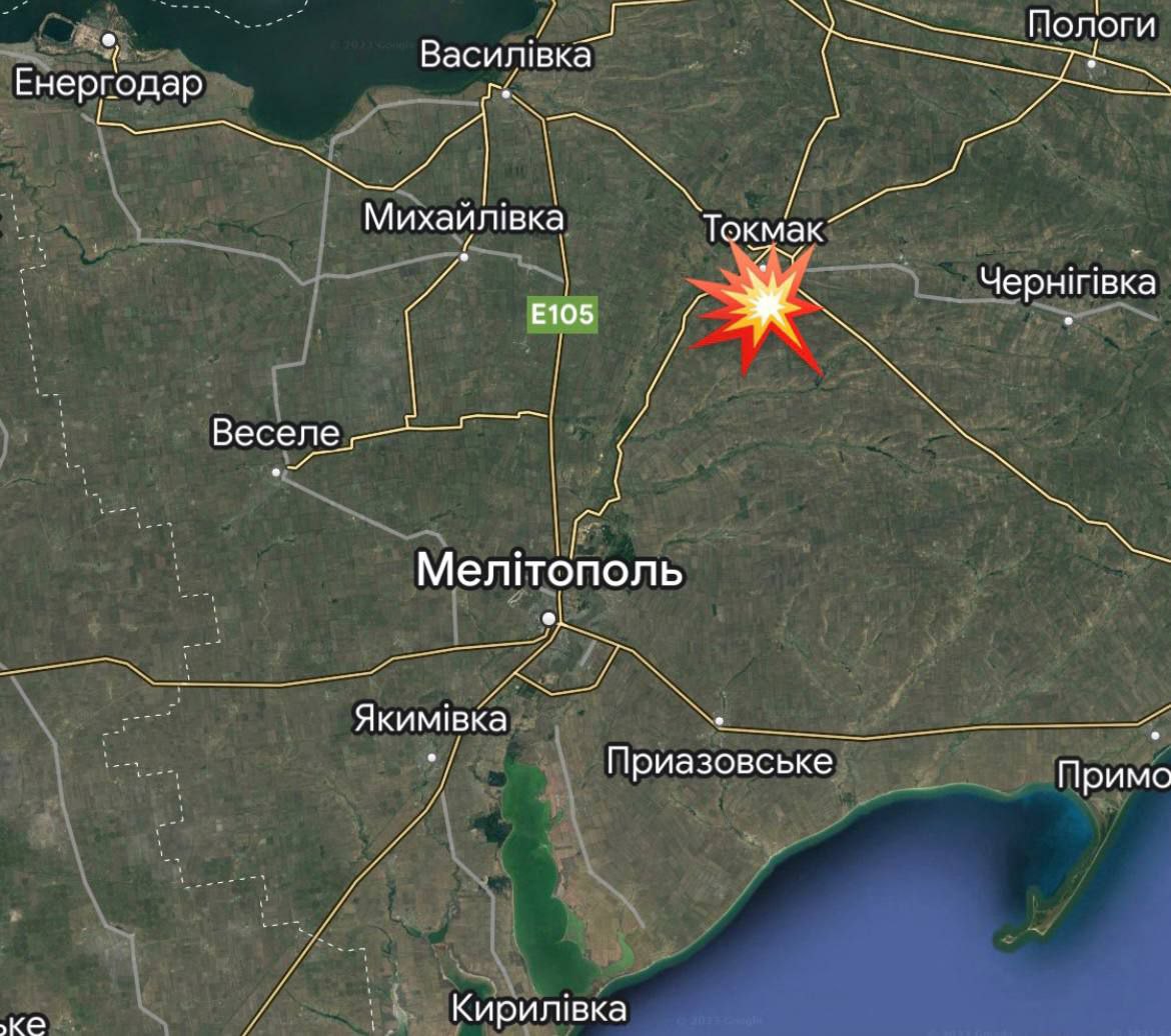 В окупованому Токмаку Запорізької області лунають вибухи